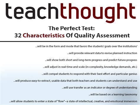 what are characteristics of quality assessments